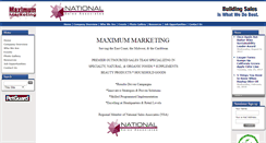 Desktop Screenshot of maximummarketing.com