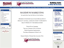 Tablet Screenshot of maximummarketing.com
